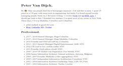 Desktop Screenshot of petervandijck.com